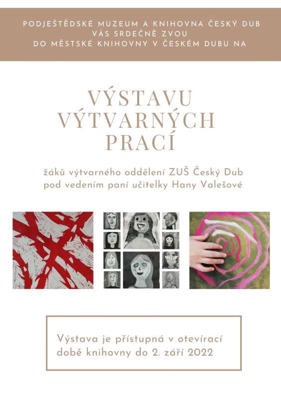 Výstava prací žáků výtvarného oddělení ZUŠ Český Dub -998