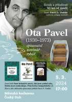 Info Card Povídání o spisovateli Otovi Pavlovi s Pavlem D. Vinklátem 